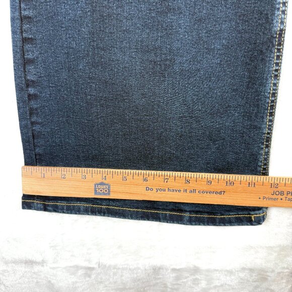 Bloomchic Stretchy Flare Jeans Womens US 22 3X Blue Dark Wash NEW - Picture 7 of 8